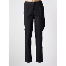 BRANDTEX - Pantalon slim noir en coton - Femme - Taille 48 - Modz