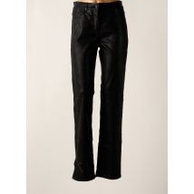 BRANDTEX - Pantalon slim noir en coton - Femme - Taille 40 - Modz