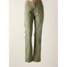 SIGNATURE - Pantalon slim vert en coton - Femme - Taille 48 - Modz