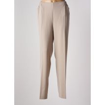 ADELINA BY SCHEITER - Pantalon droit beige en polyester - Femme - Taille 50 - Modz