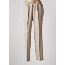 STARK - Pantalon droit beige en polyester - Femme - Taille 56 - Modz