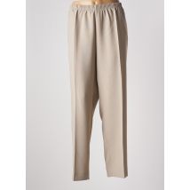 STARK - Pantalon droit beige en polyester - Femme - Taille 52 - Modz