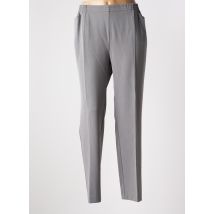 ADELINA BY SCHEITER - Pantalon slim gris en polyester - Femme - Taille 54 - Modz