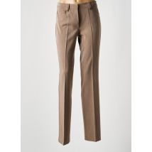 DIVAS - Pantalon droit beige en polyester - Femme - Taille 40 - Modz