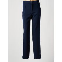 DIVAS - Pantalon droit bleu en polyester - Femme - Taille 50 - Modz