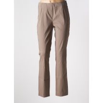 ADELINA BY SCHEITER - Pantalon slim beige en viscose - Femme - Taille 44 - Modz