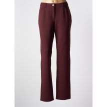 STARK - Pantalon droit rouge en viscose - Femme - Taille 46 - Modz