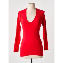 RENDEZ-VOUS - T-shirt rouge en viscose - Femme - Taille 36 - Modz