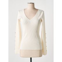 MORGAN - Pull beige en viscose - Femme - Taille 42 - Modz