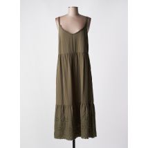 BARANDI - Robe longue vert en tencel - Femme - Taille 40 - Modz