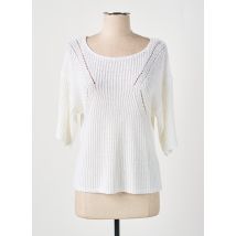 MARBLE - Pull blanc en acrylique - Femme - Taille 46 - Modz