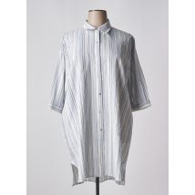 BARANDI - Robe mi-longue bleu en coton - Femme - Taille 46 - Modz