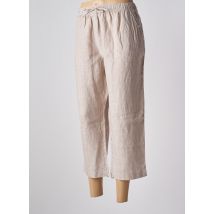 CHRISTINE LAURE - Pantacourt marron en lin - Femme - Taille 48 - Modz