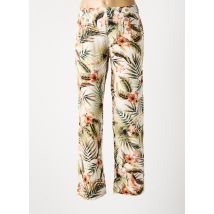 CHRISTINE LAURE - Pantalon droit beige en coton - Femme - Taille 38 - Modz