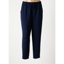 TINTA STYLE - Pantalon droit bleu en polyester - Femme - Taille 50 - Modz