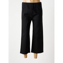 MARBLE - Pantalon 7/8 noir en coton - Femme - Taille 48 - Modz