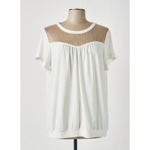 FRED SABATIER - T-shirt beige en polyester - Femme - Taille 44 - Modz
