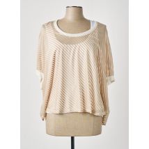 DECA - Blouse beige en acrylique - Femme - Taille 44 - Modz