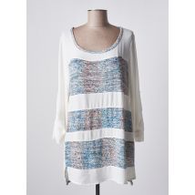 DECA - Tunique manches longues blanc en polyester - Femme - Taille 40 - Modz