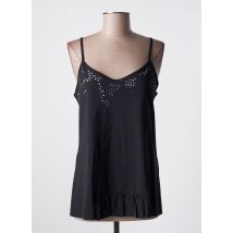 DOUBLE JEU - Top noir en polyester - Femme - Taille 40 - Modz