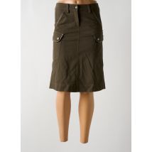ISABEL DE PEDRO - Jupe mi-longue vert en coton - Femme - Taille 36 - Modz