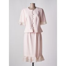 FRANK USHER - Ensemble jupe rose en acetate - Femme - Taille 42 - Modz