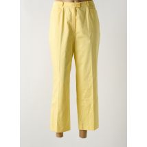 BASLER - Pantalon 7/8 jaune en coton - Femme - Taille 42 - Modz