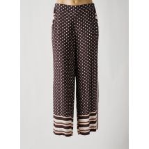 BISCOTE - Pantalon large marron en viscose - Femme - Taille 40 - Modz