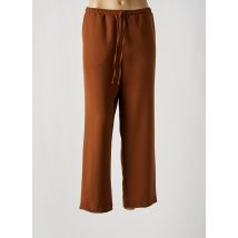 KAKIE - Pantalon 7/8 marron en polyester - Femme - Taille 50 - Modz