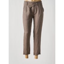LES P'TITES BOMBES - Pantalon 7/8 gris en tencel - Femme - Taille 40 - Modz