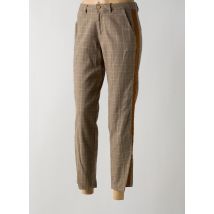 KANOPE - Pantalon 7/8 marron en coton - Femme - Taille 36 - Modz