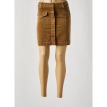 GARCIA - Jupe courte marron en coton - Femme - Taille 34 - Modz