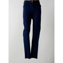PAUSE CAFE - Pantalon slim bleu en coton - Femme - Taille 54 - Modz