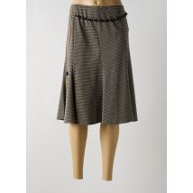 UN TEMPS POUR ELLE - Jupe mi-longue gris en polyester - Femme - Taille 48 - Modz
