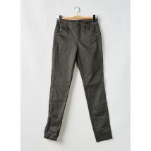 STREET ONE - Jeans coupe slim vert en coton - Femme - Taille 36 - Modz