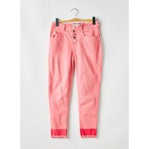 STREET ONE - Jeans coupe slim rose en coton - Femme - Taille TU - Modz