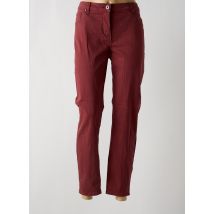 BRANDTEX - Pantalon slim rouge en coton - Femme - Taille 46 - Modz