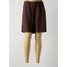 DIANE LAURY - Short marron en lin - Femme - Taille 40 - Modz