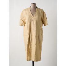 ZYGA - Robe mi-longue beige en lin - Femme - Taille 40 - Modz