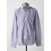 DARIO BELTRAN - Chemise manches longues bleu en coton - Homme - Taille M - Modz