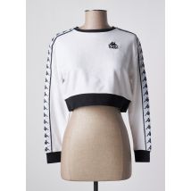 KAPPA - Sweat-shirt blanc en coton - Femme - Taille 34 - Modz