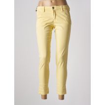 TEDDY SMITH - Pantalon 7/8 jaune en coton - Femme - Taille W27 - Modz