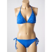DAG ADOM - Maillot de bain 2 pièces bleu en polyamide - Femme - Taille 40 - Modz