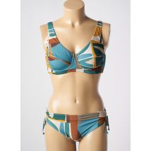 LAGON BLEU - Maillot de bain 2 pièces bleu en polyamide - Femme - Taille 42 - Modz