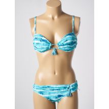DAG ADOM - Maillot de bain 2 pièces bleu en polyamide - Femme - Taille 44 - Modz