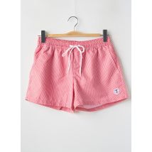 LAGON BLEU - Short de bain rouge en polyamide - Homme - Taille S - Modz