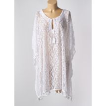 LAGON BLEU - Robe de plage blanc en polyester - Femme - Taille TU - Modz