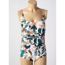 LAGON BLEU - Maillot de bain 1 pièce blanc en polyamide - Femme - Taille 46 - Modz