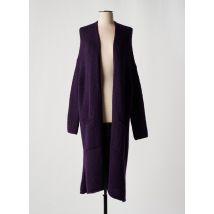 ROSSO 35 - Gilet manches longues violet en alpaga - Femme - Taille 38 - Modz