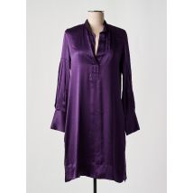 ROSSO 35 - Robe mi-longue violet en soie - Femme - Taille 40 - Modz